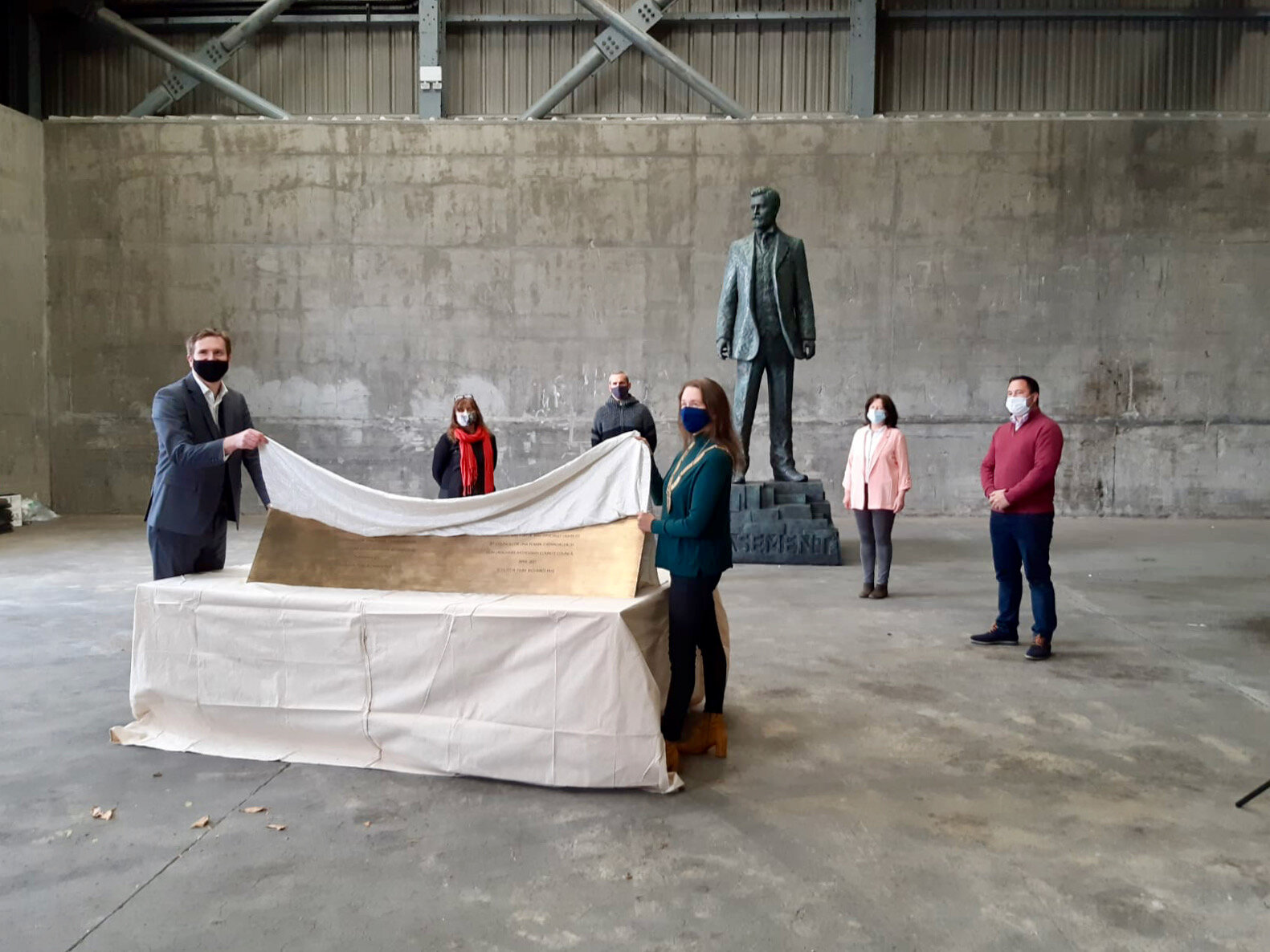 The first, Covid safe, unveiling in Dún Laoghaire