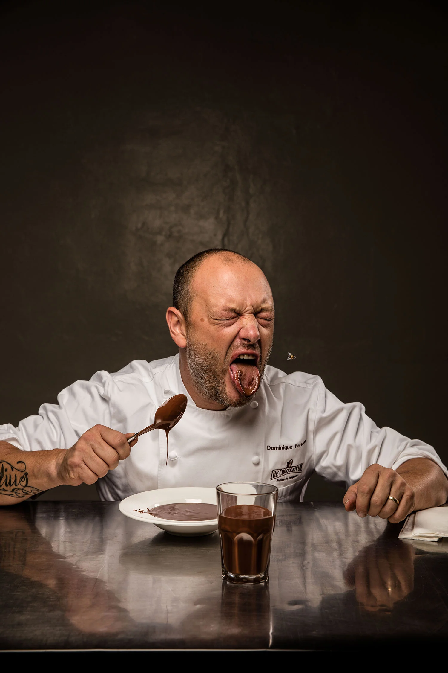 Dominique Persoone - shock-o-latier and beekeeper (shot for De Morgen)