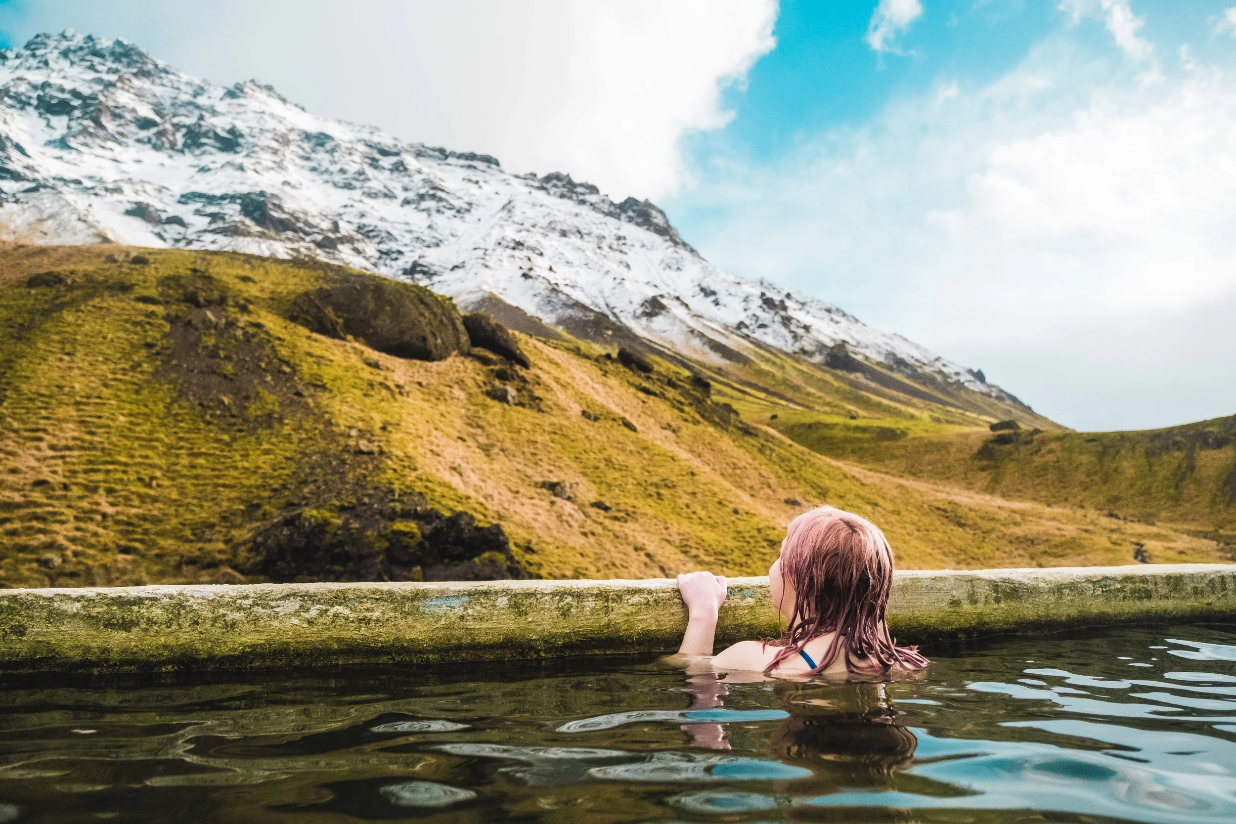The pool was colder than expected, but the views were even better than expected.