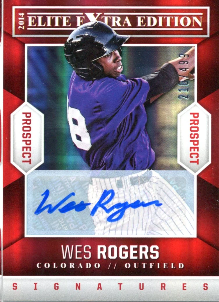 2014 Panini Eleite Extra Wes Rogers Auto 210/499