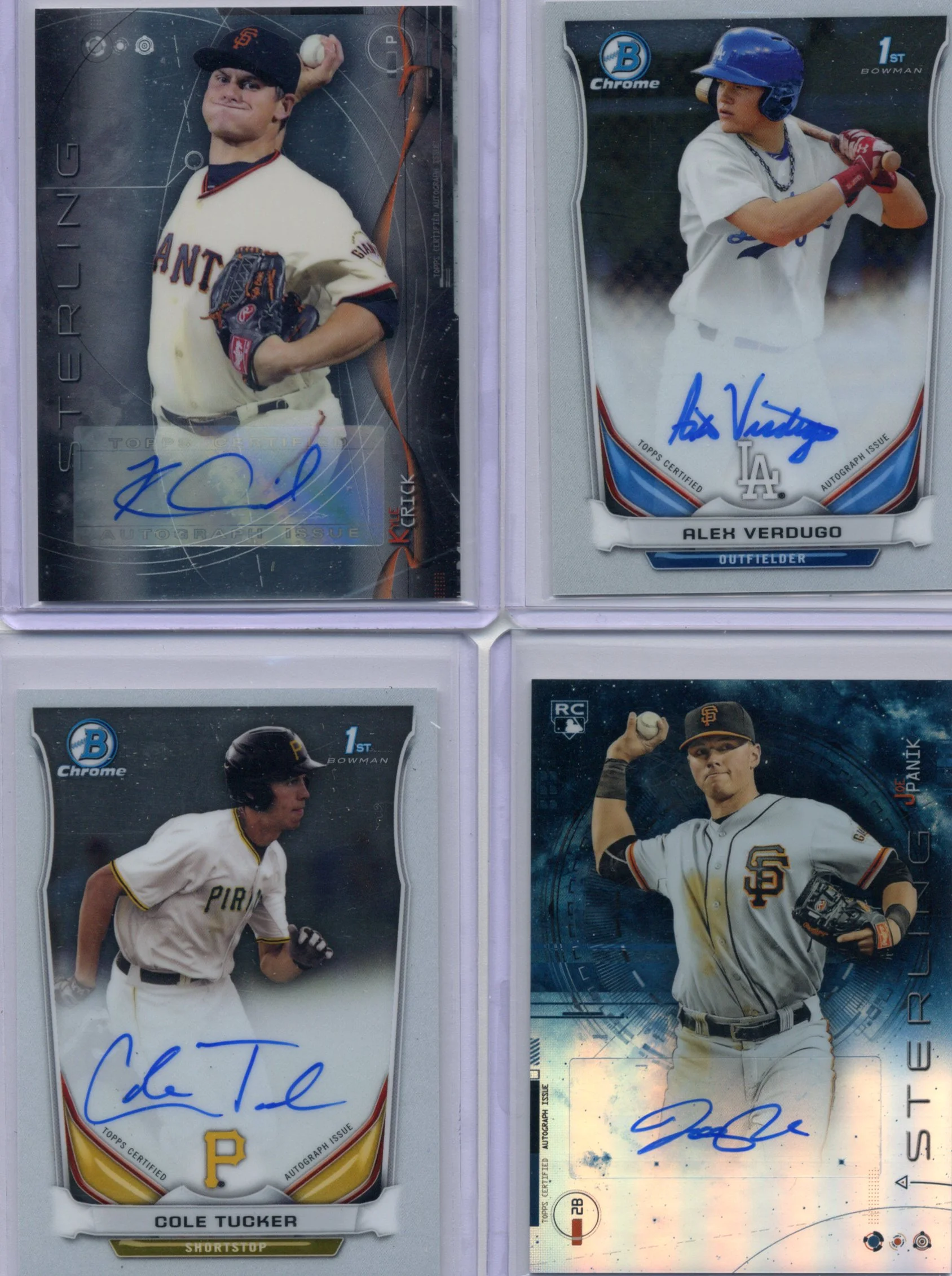 Kyle Crick Alex Verdugo Cole Tucker Joe Panik