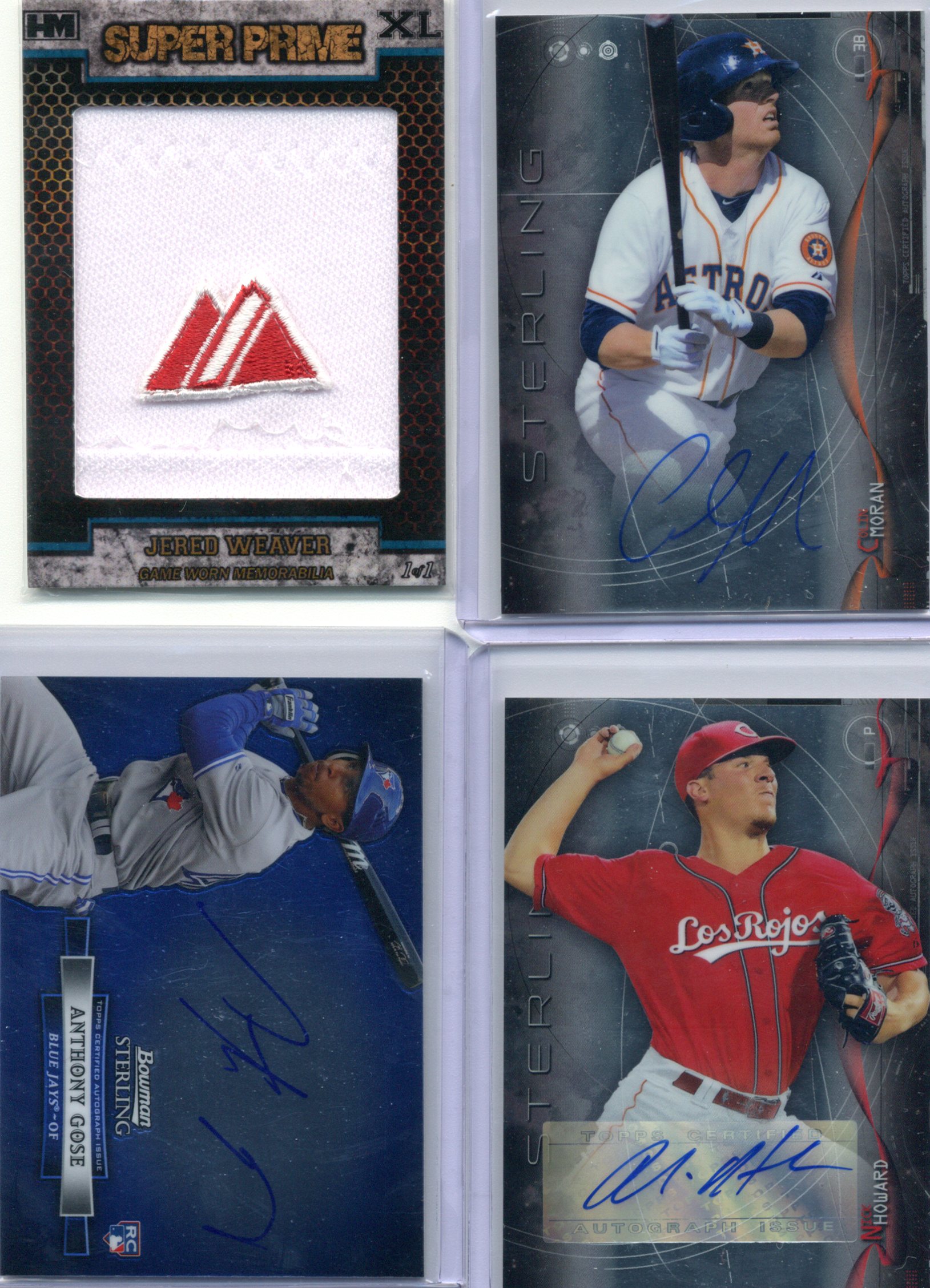 Jared Weaver Colin Moran Anthony Gose Nick Howard