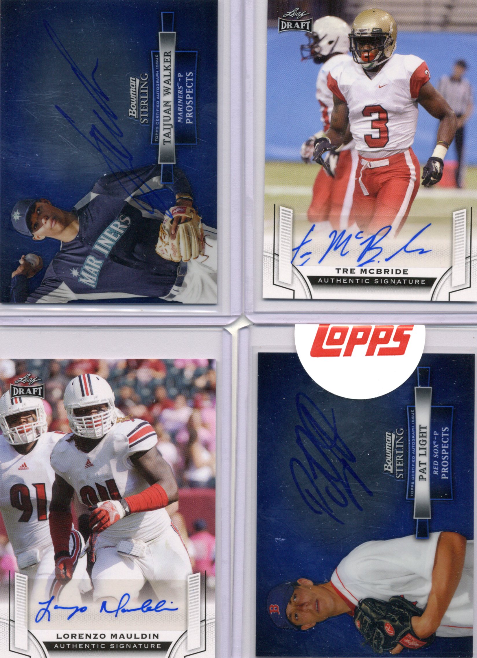 Taujian Walker Tre McBride Lorenzo Mauldin Pat Light