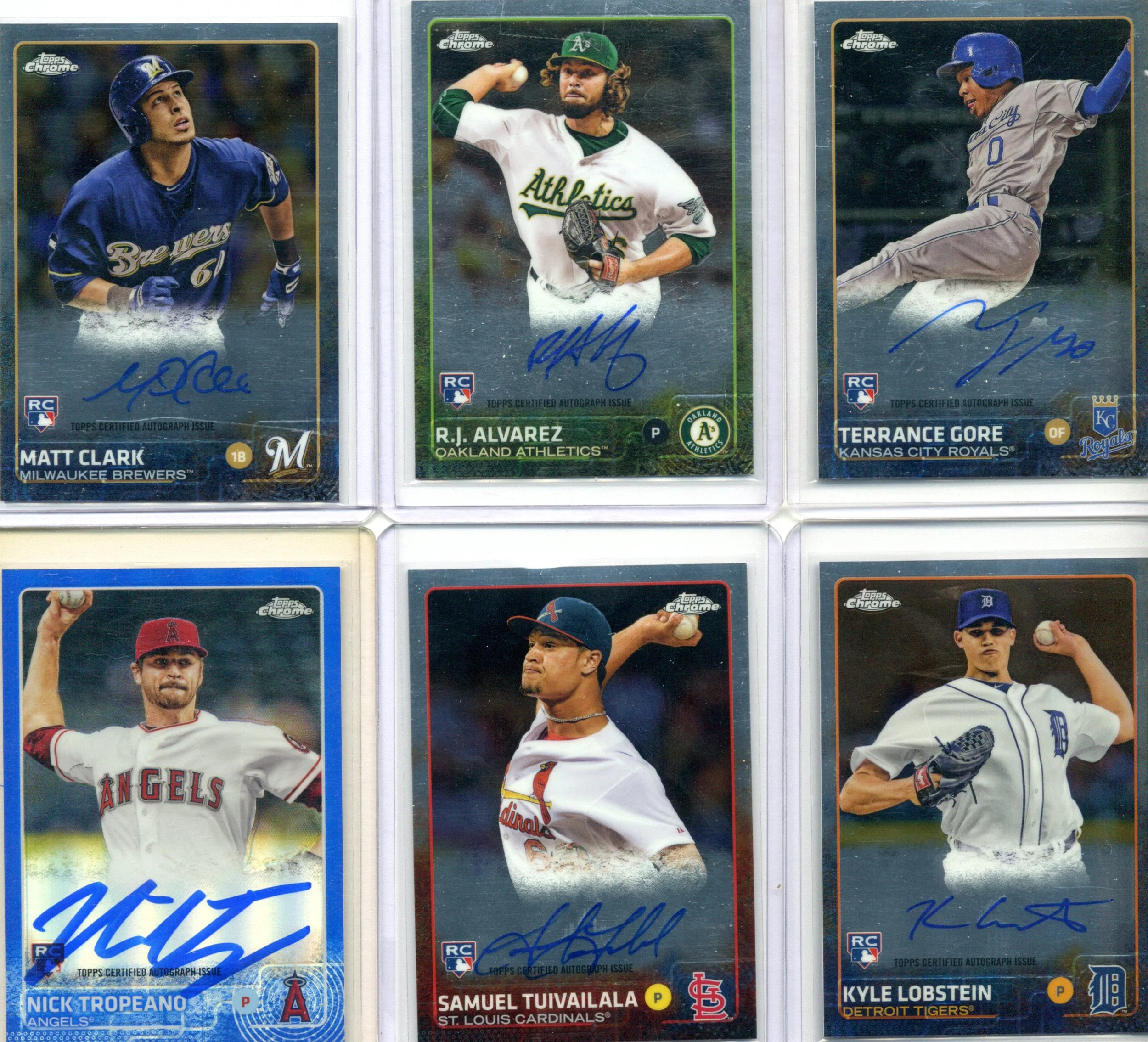 Matt Clark R.J. Alvarez Terrance Gore Nick Tropeano Samuel Tuivailala Kyle Lobstein