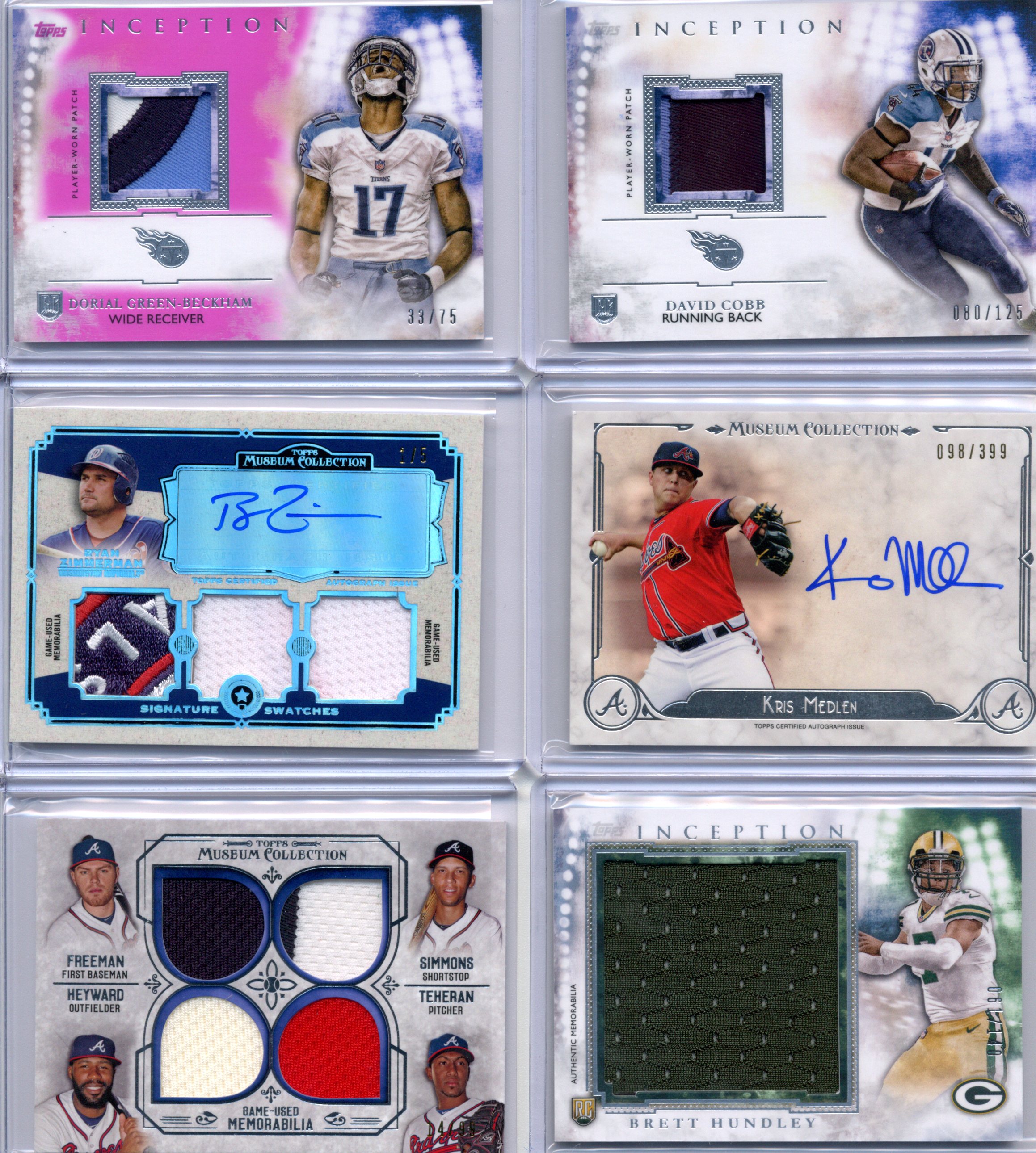 David Cobb Dorial Green-Beckham Ryan Zimmerman Kris Medlan Brett Hundley