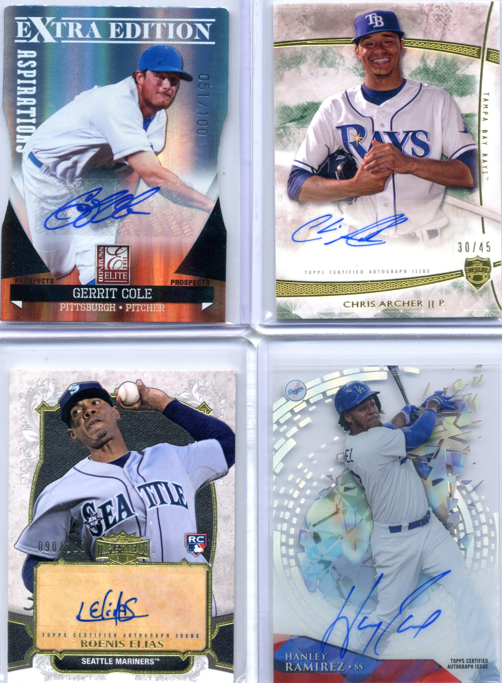 Gerritt Cole Chris Archer Roenis Elias Hanley Ramirez