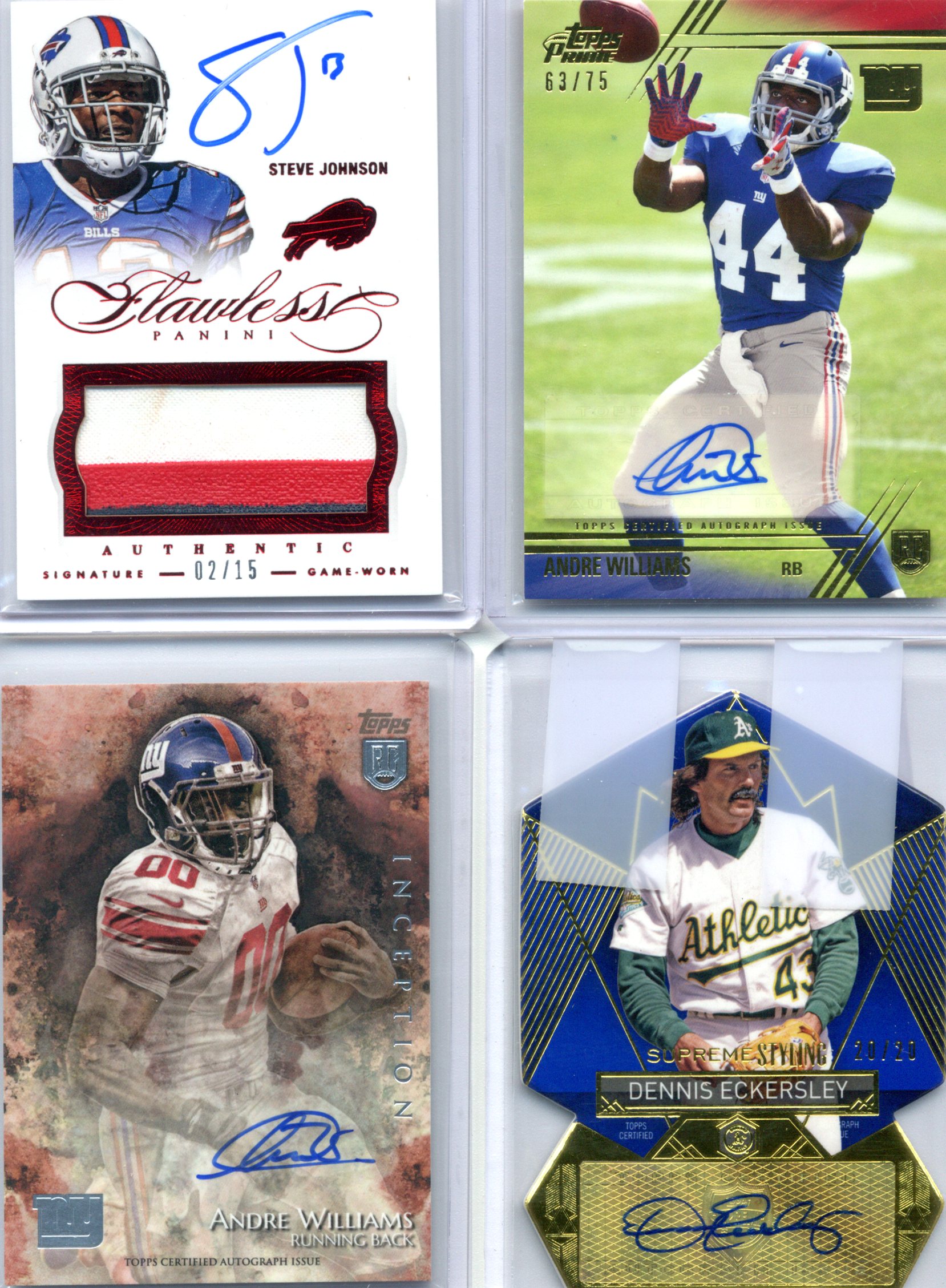 Steve Johnson Andre Williams Dennis Eckersley