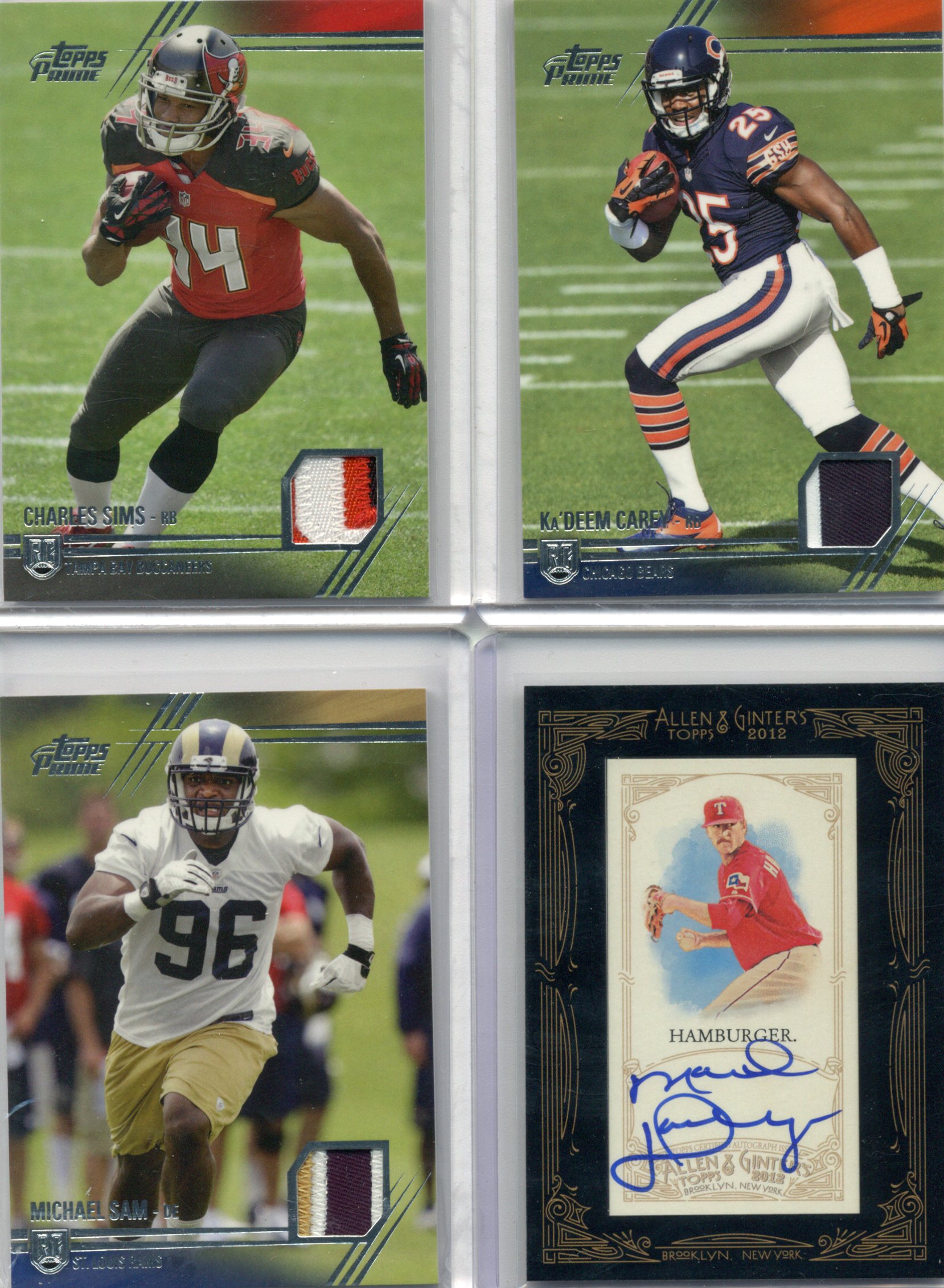Charles Sims KaDeem Carey Michael Sam Hamburger