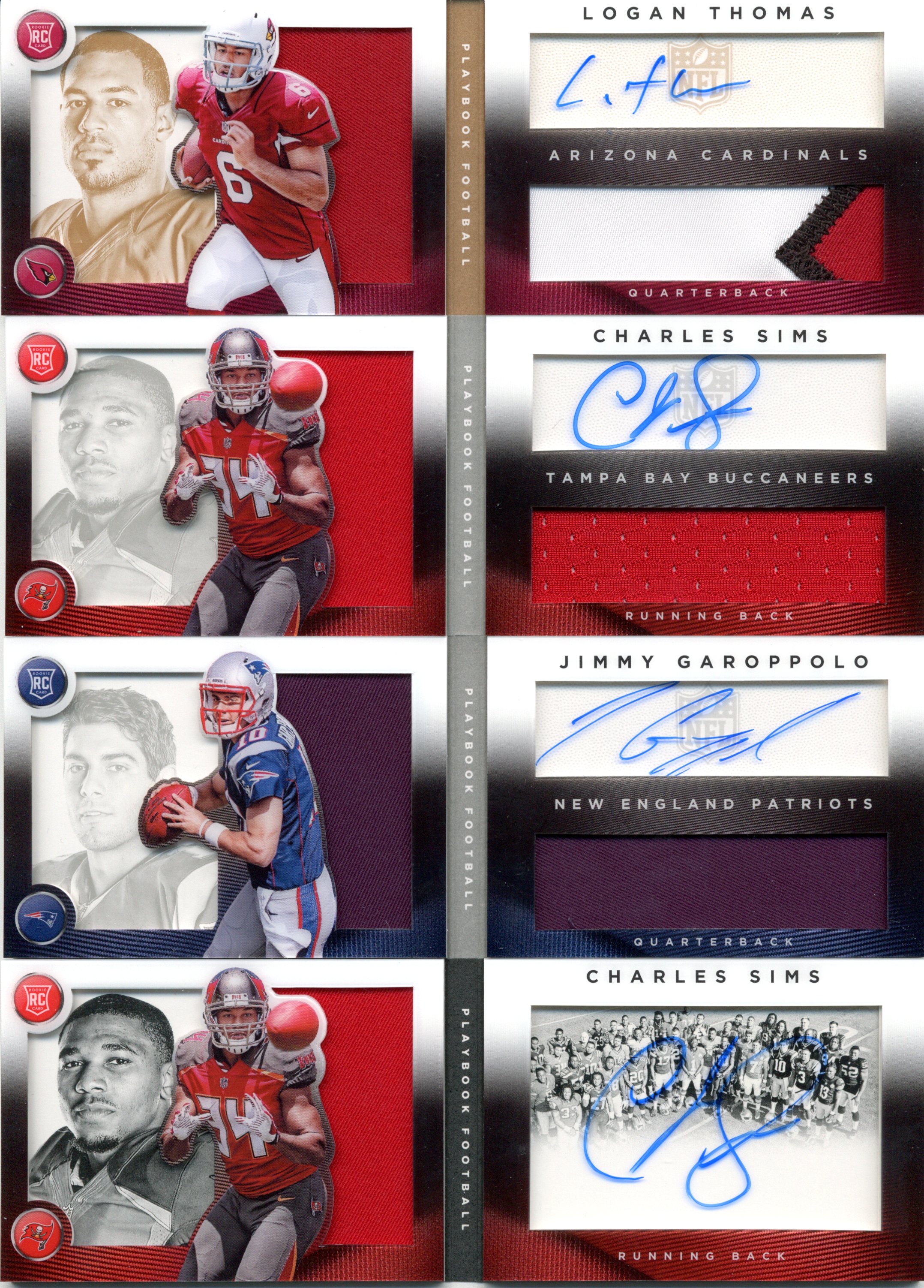 Logan Thomas Charles Sims Jimmy Garoppolo