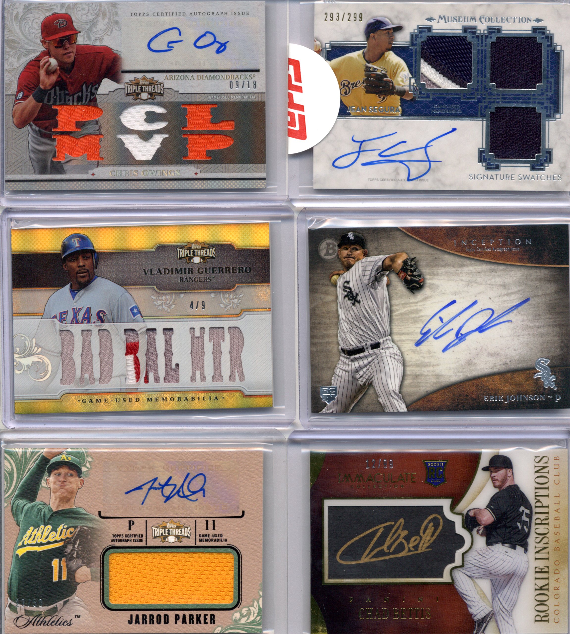 Chris Owings Jean Segura Vlad Guerrero Erik Johnson Jarrod Parker Chad Bettis