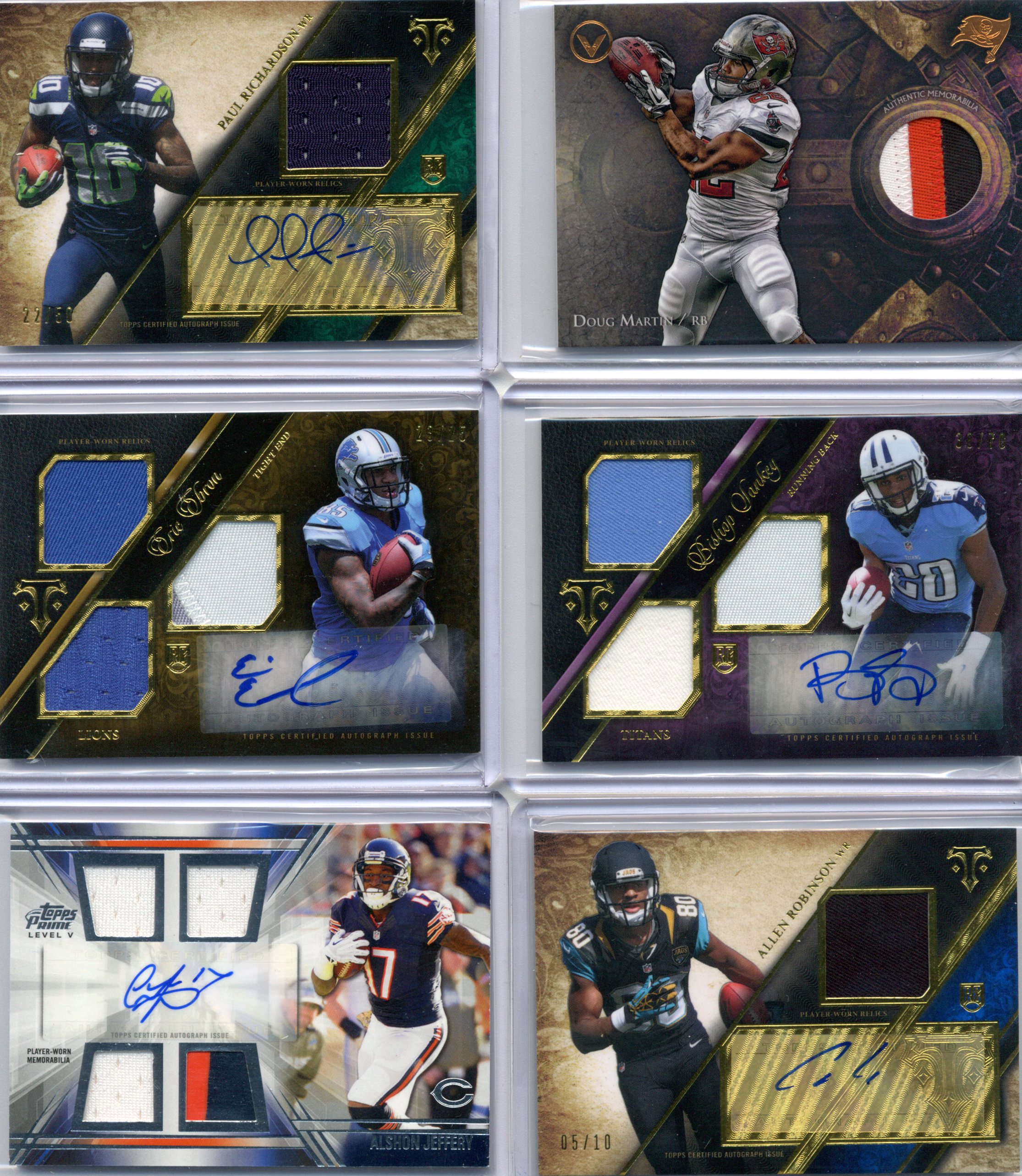 Paul Richardson Doug Martin Eric Ebron Bishop Sankey Alshon Jeffrey Allen Robinson