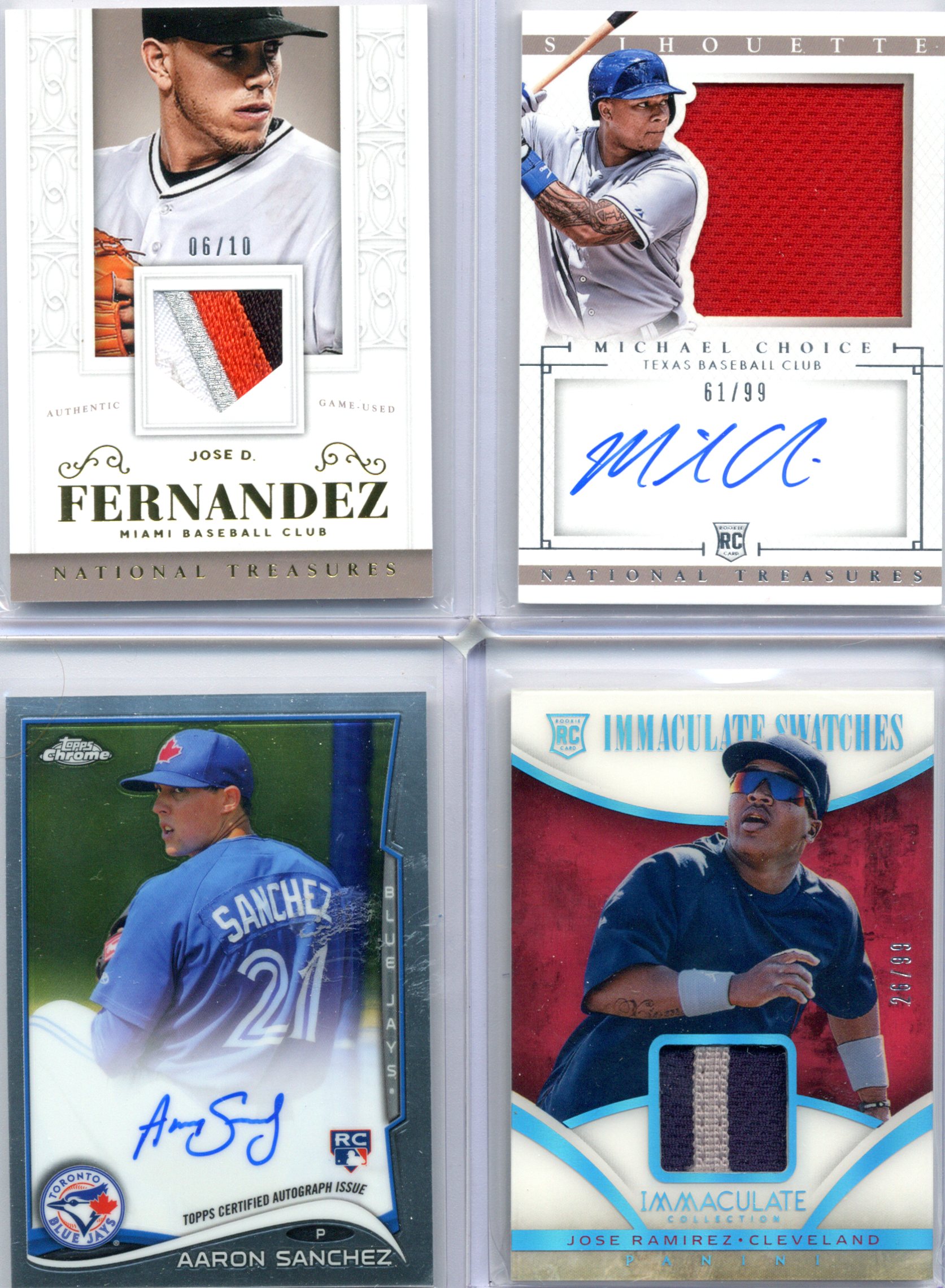 Jose Fernandez Michael Choice Aaron Sanchez Jose Ramirez