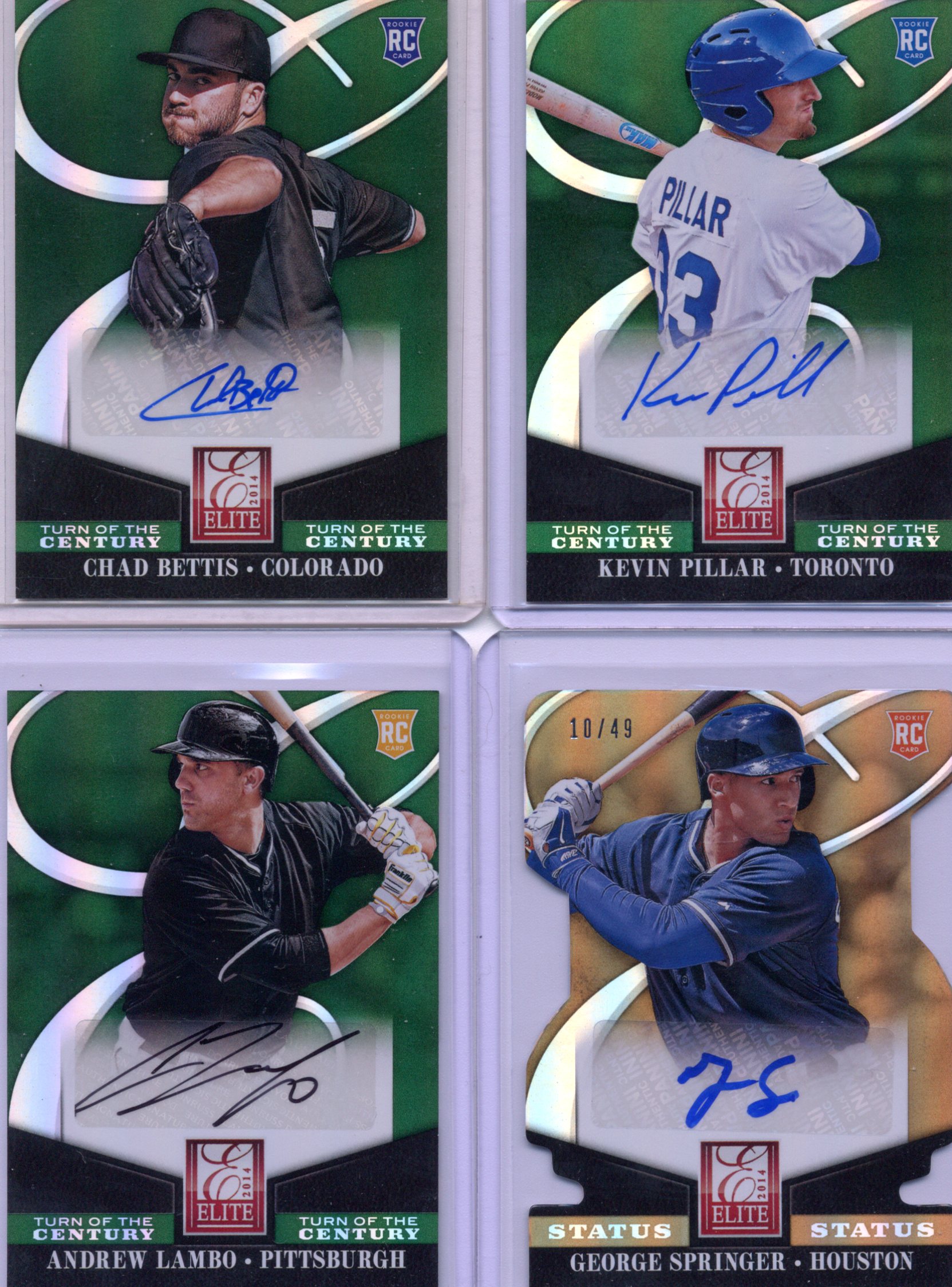 Chad Bettis Kevin Pillar Andrew Lambo George Springer