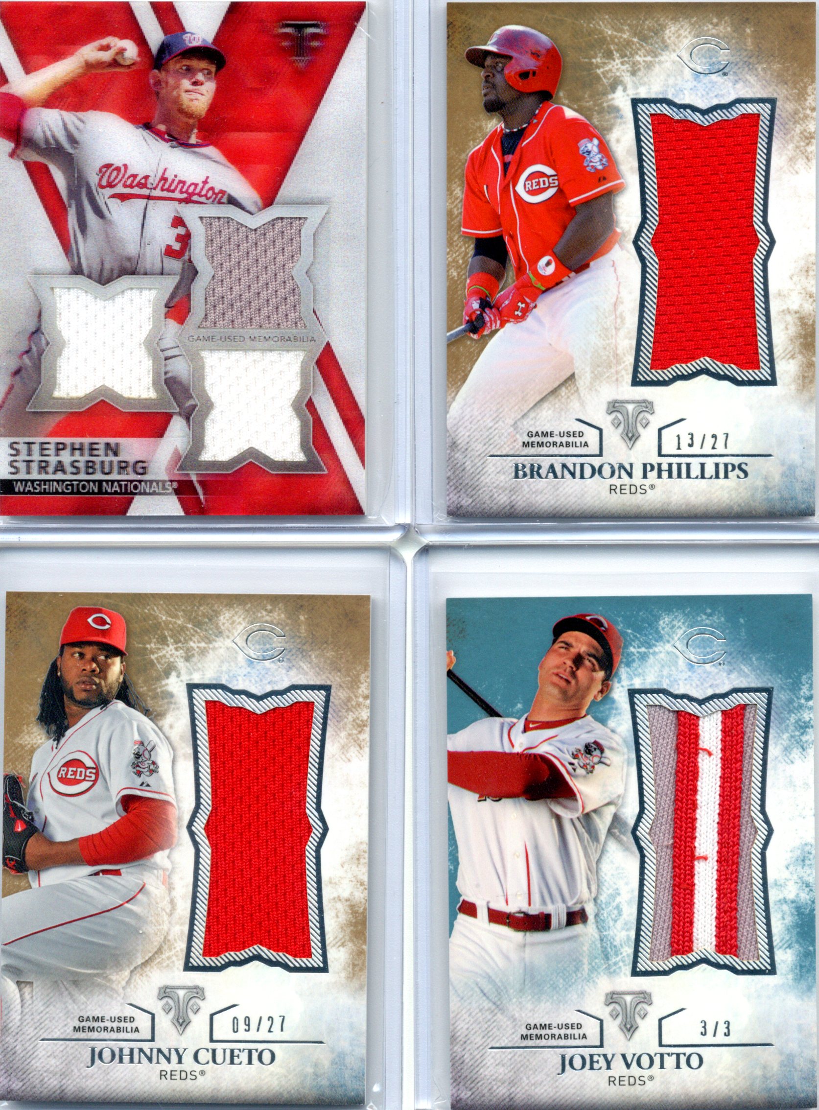 Stephen Strasburg Brandon Phillips Johnnt Cueto Joey Votto