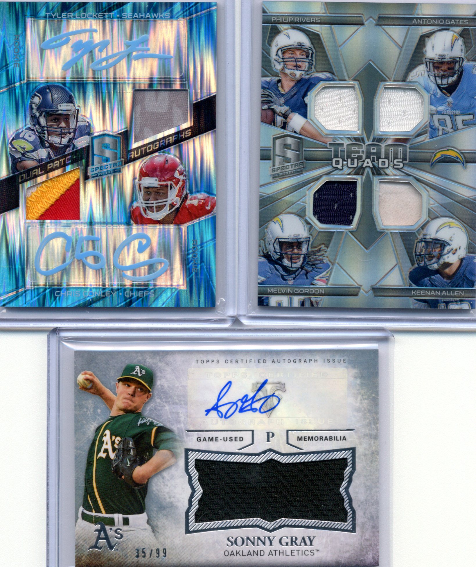 Tyler Lockett Chris Conley Philip Rivers Antonio Gates Melvin Gordon Keenan Allen Sonny Gray