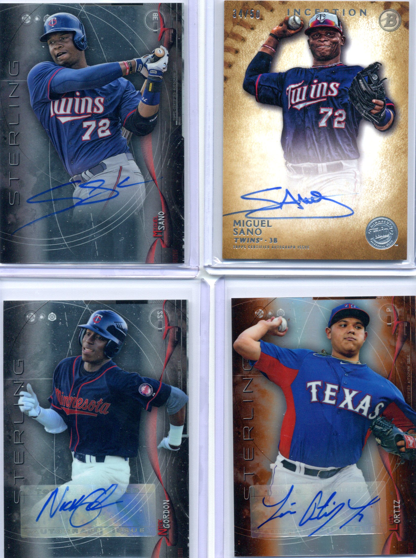 Miguel Sano Nick Gordon Luis Ortiz