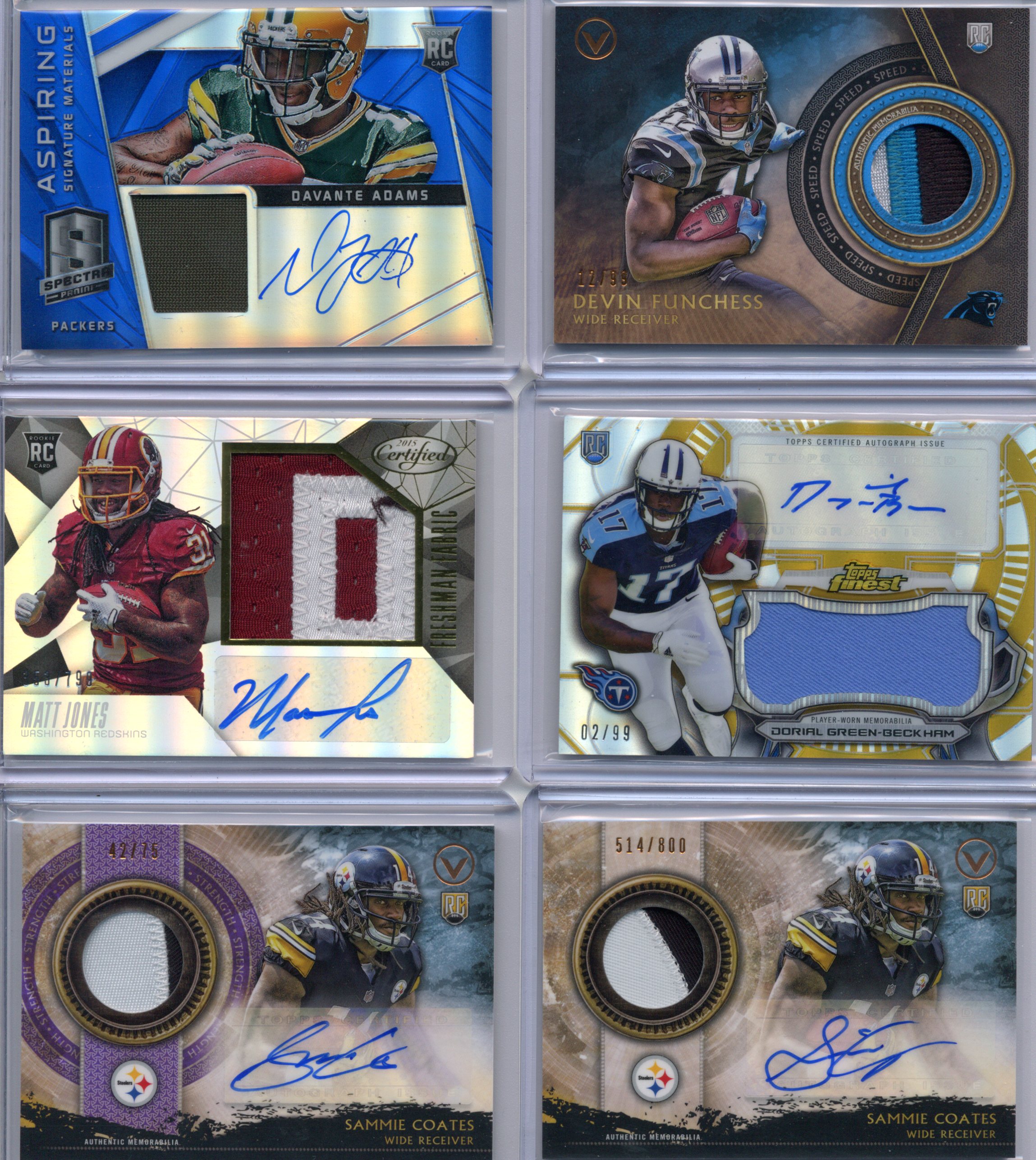 Adams Funchess Jones Green-Beckham Coates