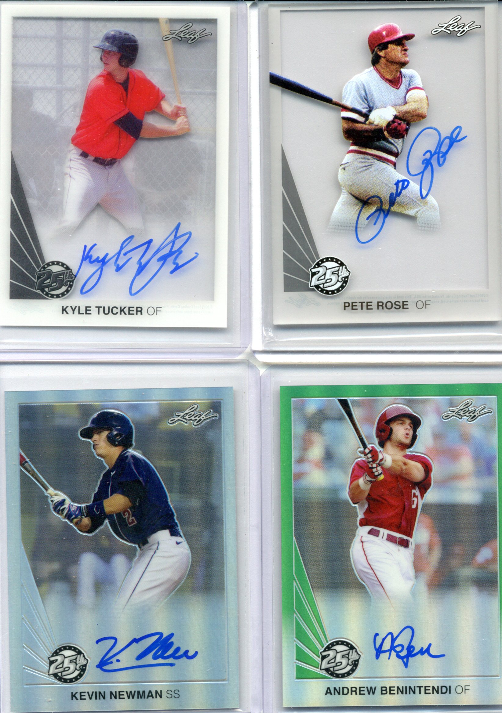 Kyle Tucker Pete Rose Kevin Newman Andrew Benintendi