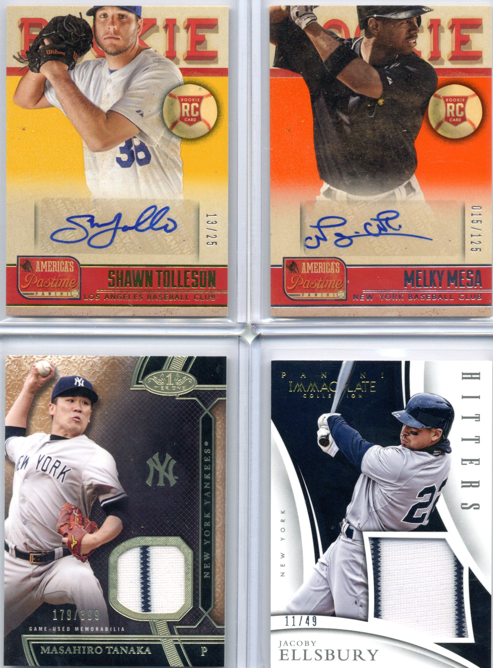 Jacoby Ellsbury Melky Mesa Shawn Tolleson Masahiro Tanaka