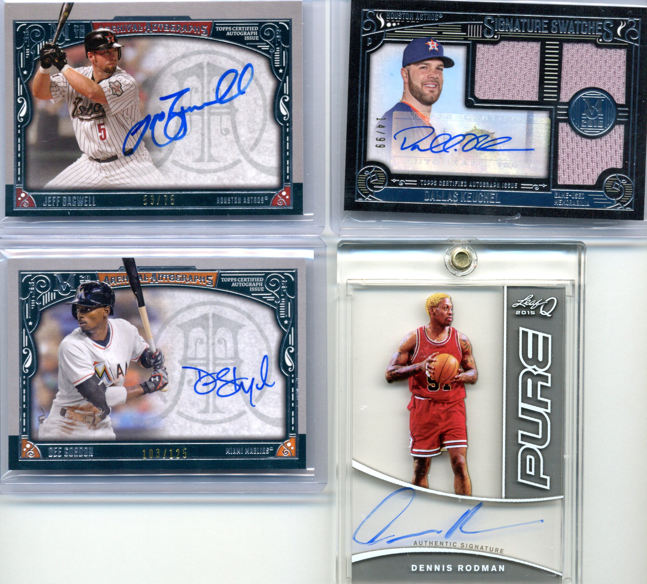 Jeff Bagwell Dallas Keuchel Dee Gordon Dennis Rodman