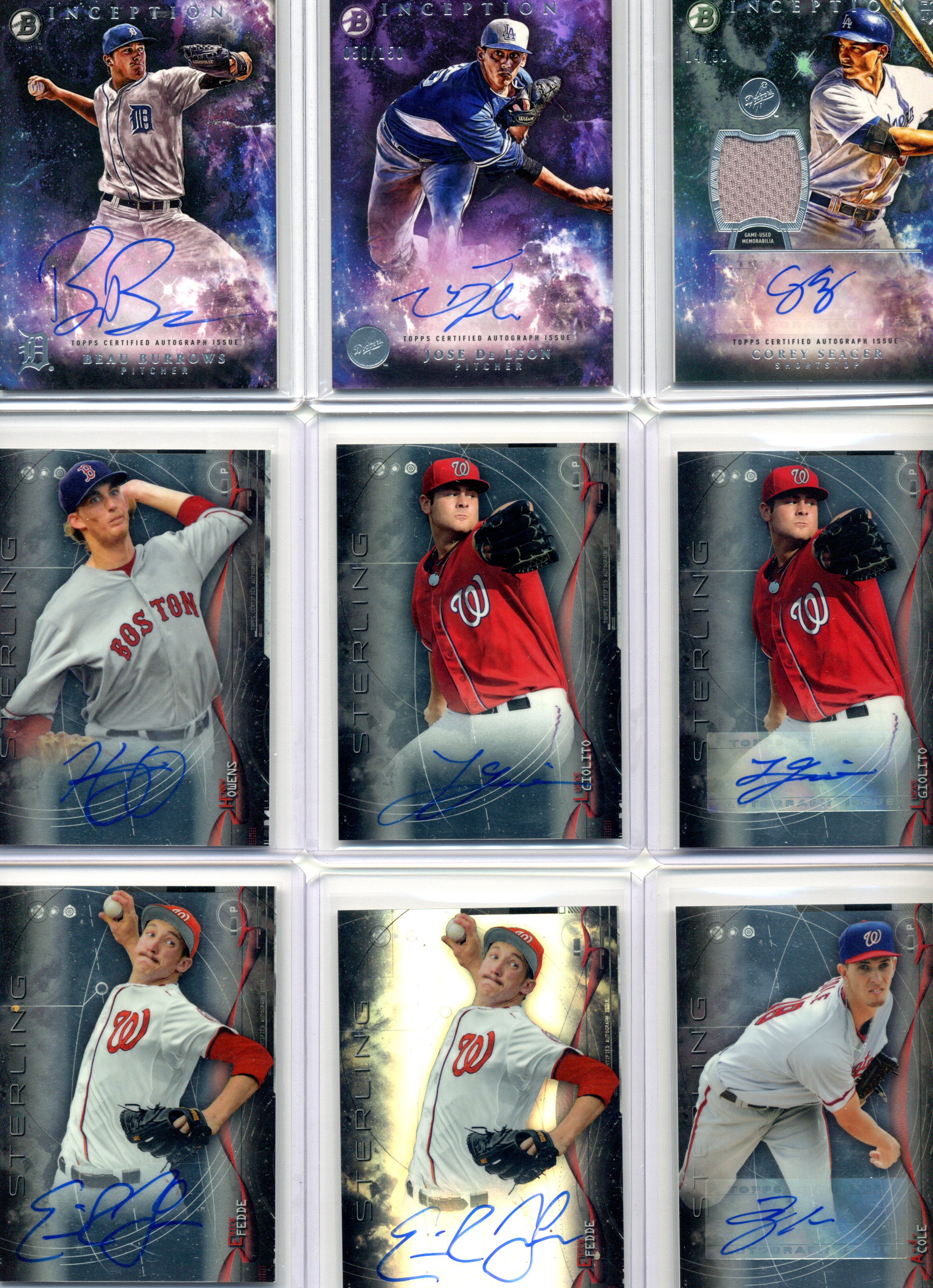 Burrows DeLeon Seager Owens Giolitto Fedde Cole
