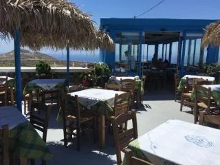The restaurant has a nice terrace where you can enjoy your food. 