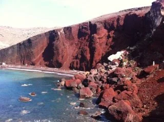 Red Sand Beach, Santorini