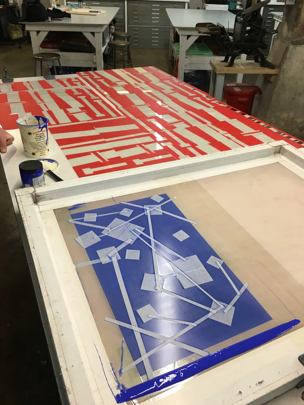 The last tape stencil