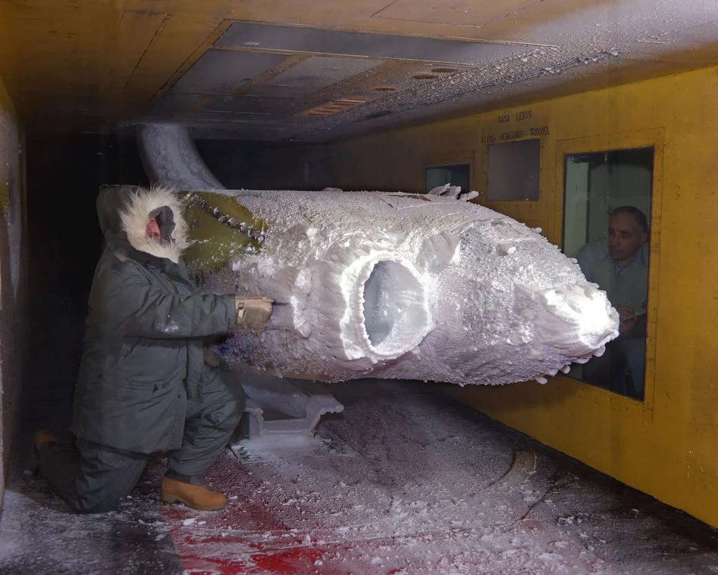 Icing Research Tunnel at NASA Glenn Research Center . Image source : NASA