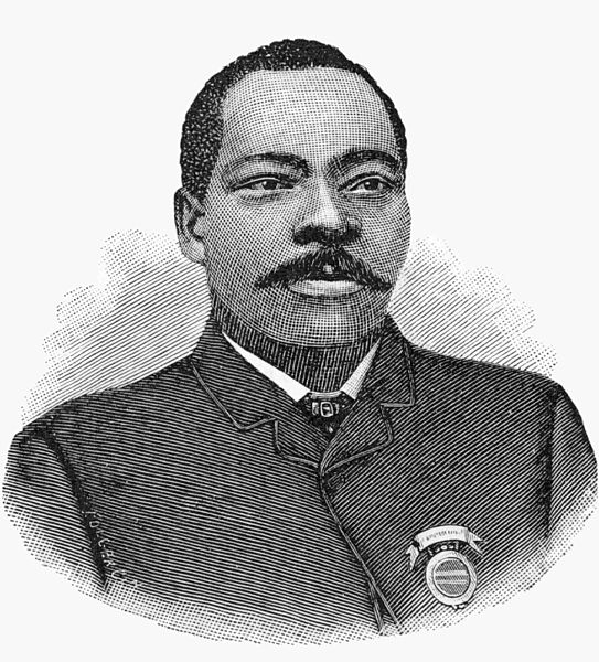 Granville T. Woods (1856-1910). Image source: Woodsgr.jpg (originally derived from Men of Mark: Eminent, Progressive and Rising , Pages 1-670 by William J. Simmons, Henry McNeal Turner, 1887, pp. 107) is licensed under Public Domain Mark 1.0