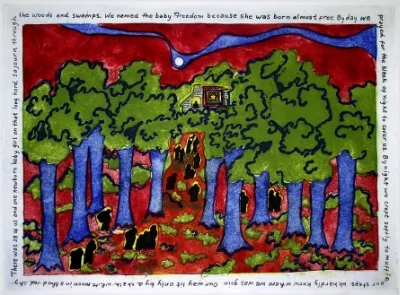 Faith Ringgold Coming to Jones Road Serigraph, 2004