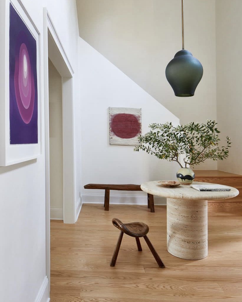 TRAVERTINE TABLE - for Sandra Weingort, NY.