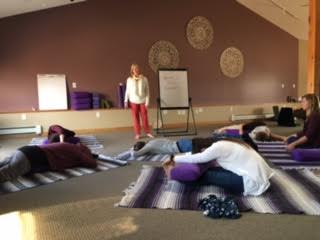 Yoga Therapy Group In Meditation