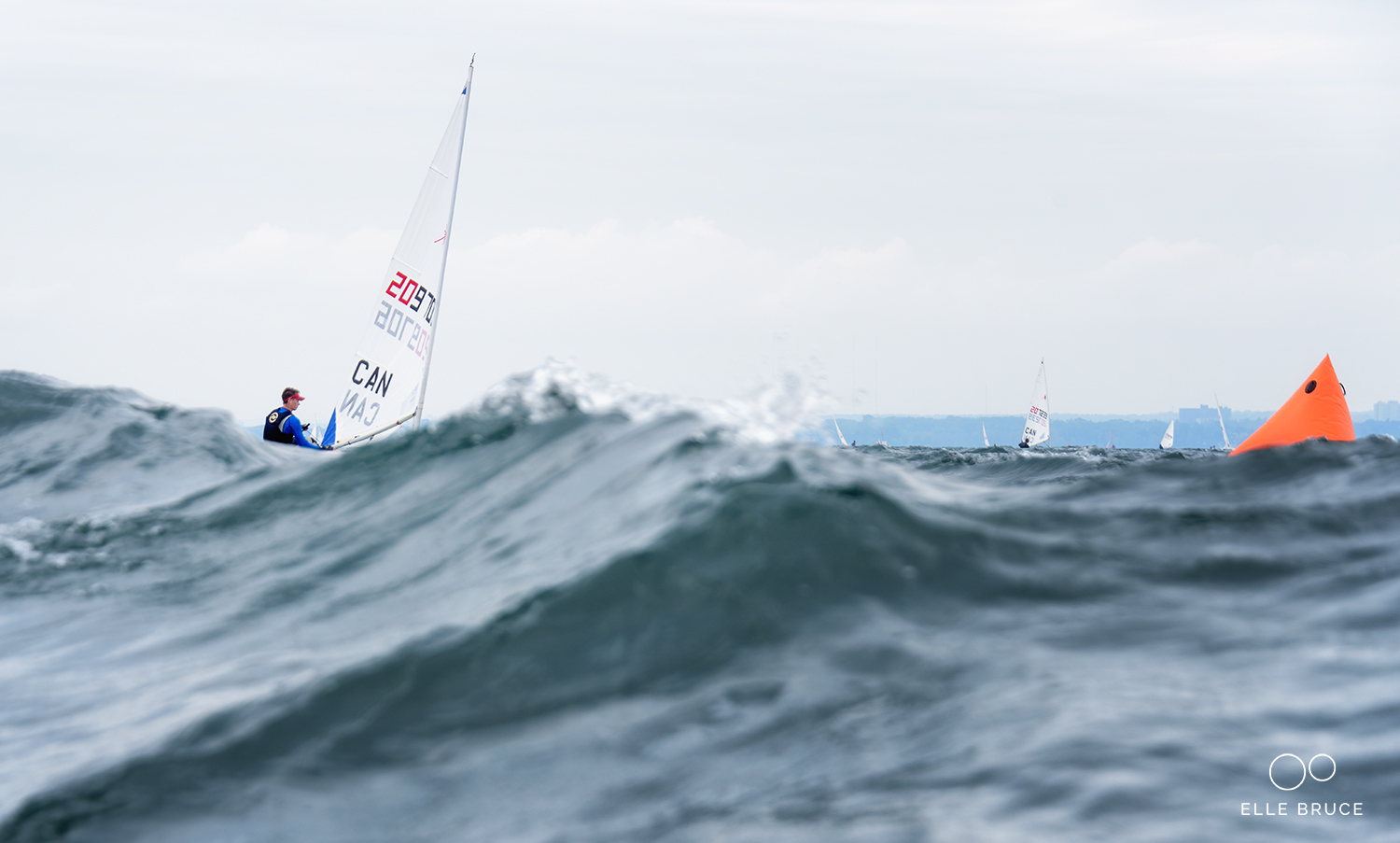 Coming into the windward mark.