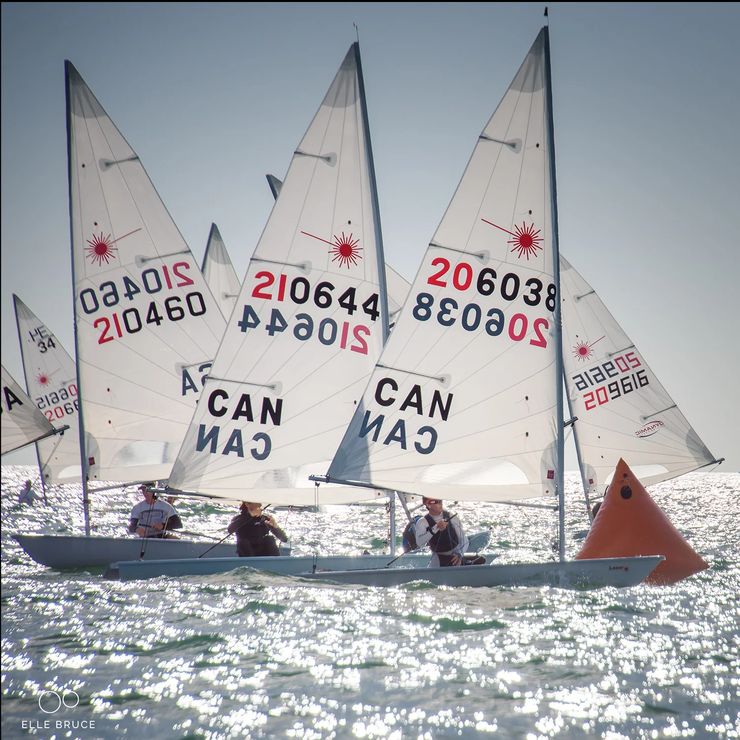Elle Bruce - LIAM BRUCE - 2018 Laser Midwinters East Regatta - leeward gate rounding -20180224-3529-WM-1200.jpg