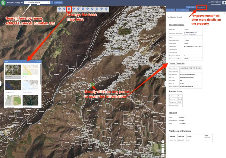 Nelson County's new GIS system — Wintergreen Bulletin Board