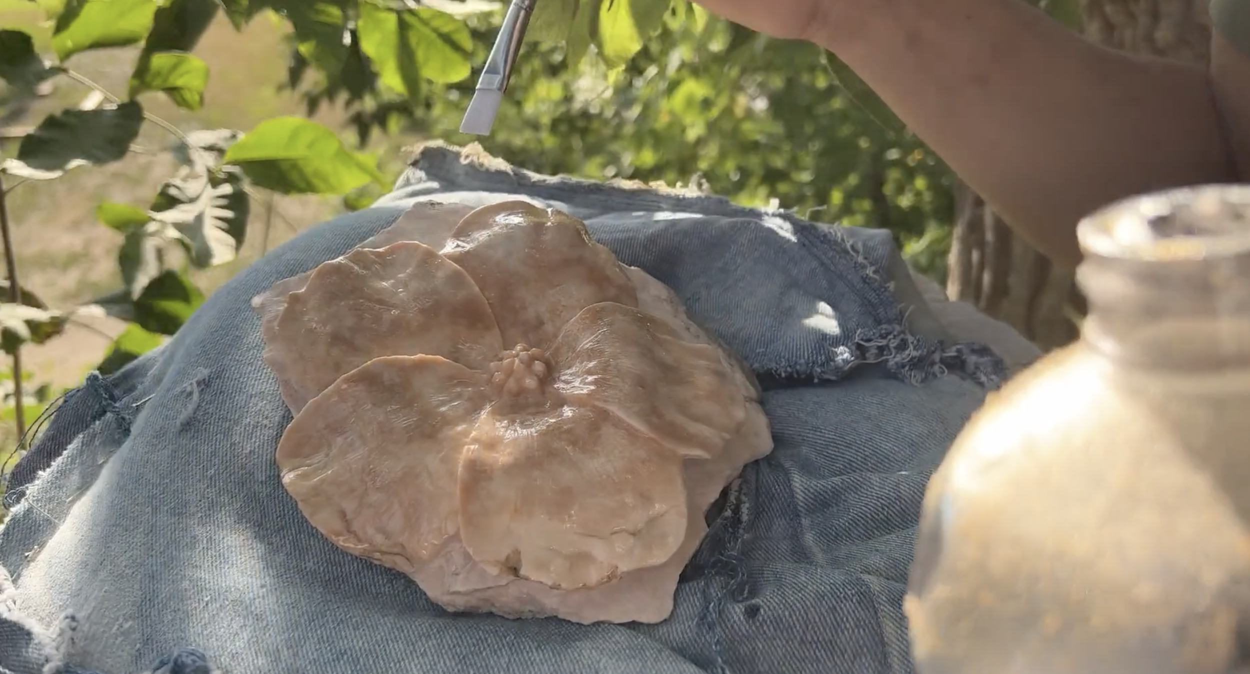 Carving a Flower Out of Stone