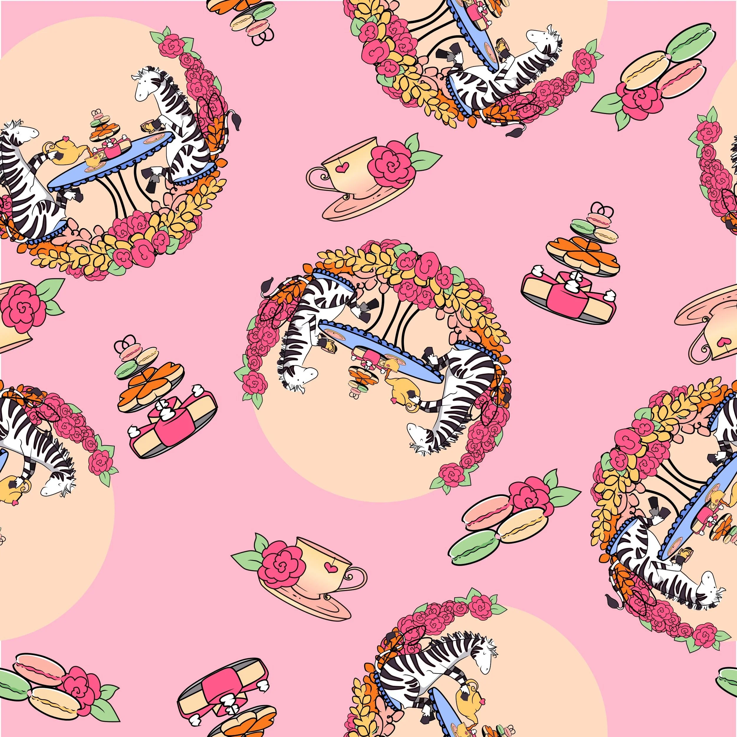 Zebra Tea Cotton 2