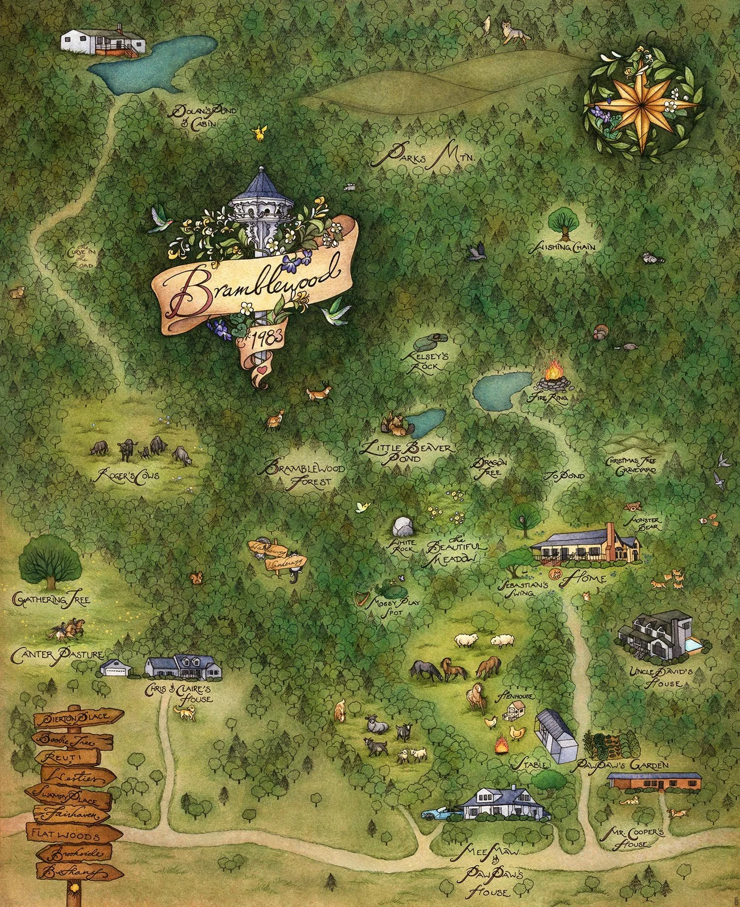 Bramblewood Map