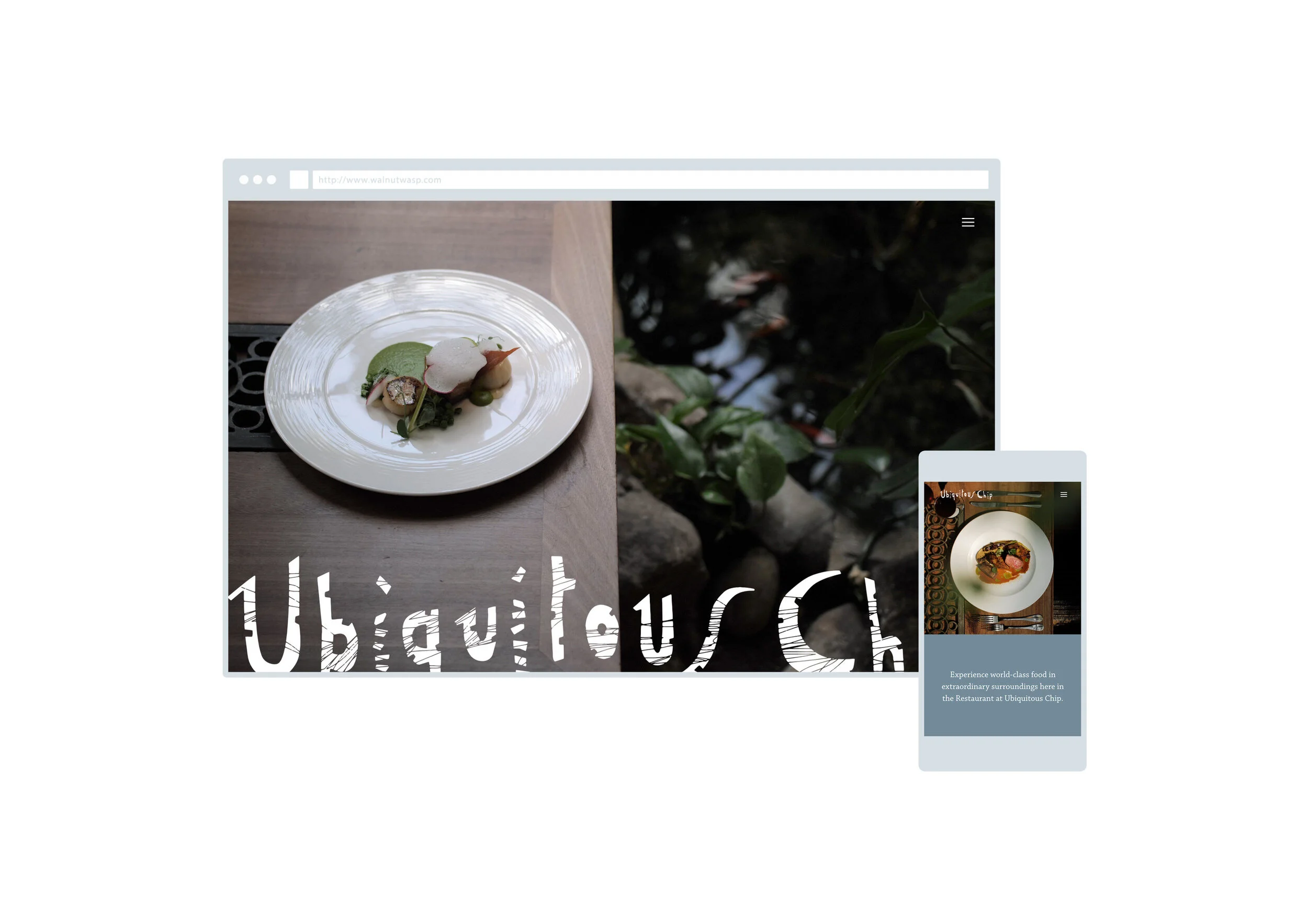 Responsive web design Glasgow - Walnut Wasp website for Ubiquitous Chip