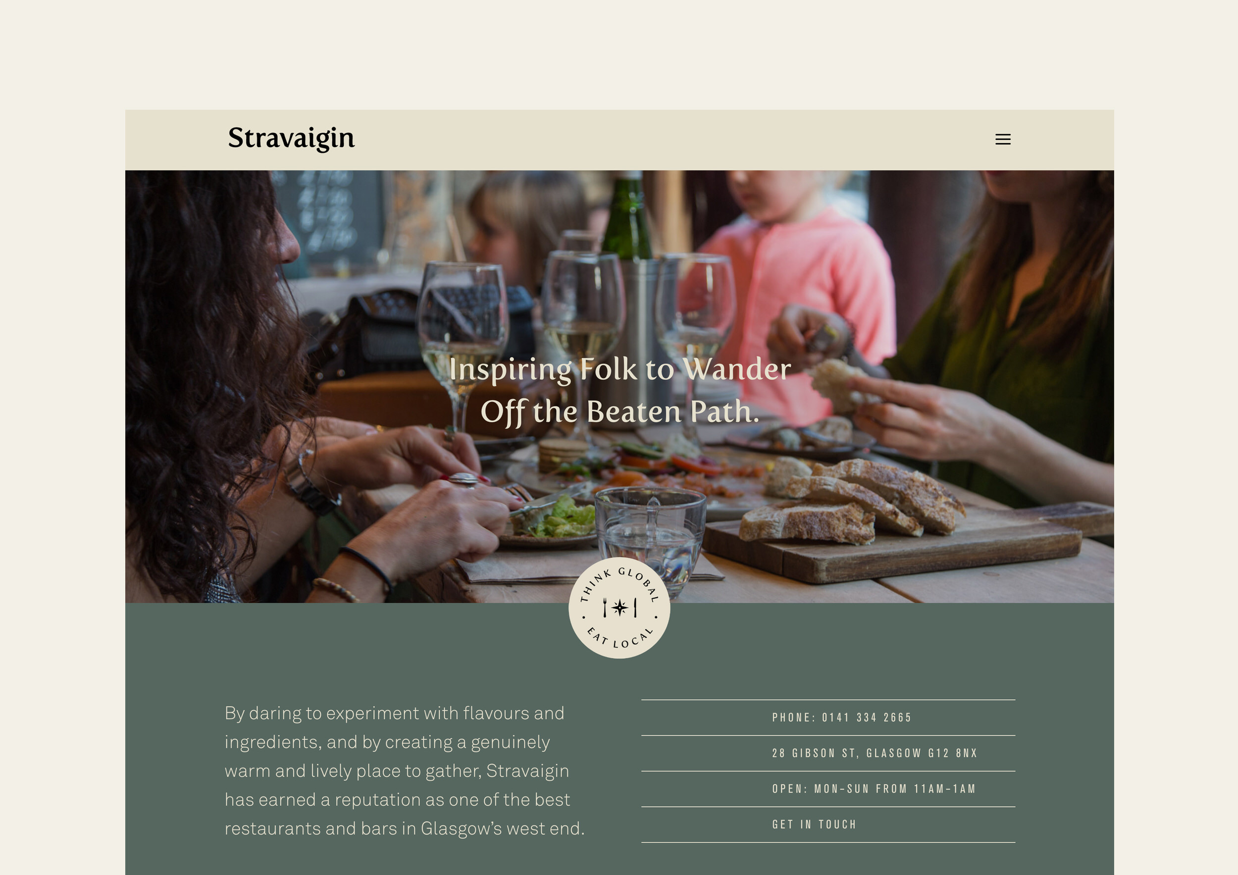 Web Design Glasgow - Stravaigin Restaurant Booking Website