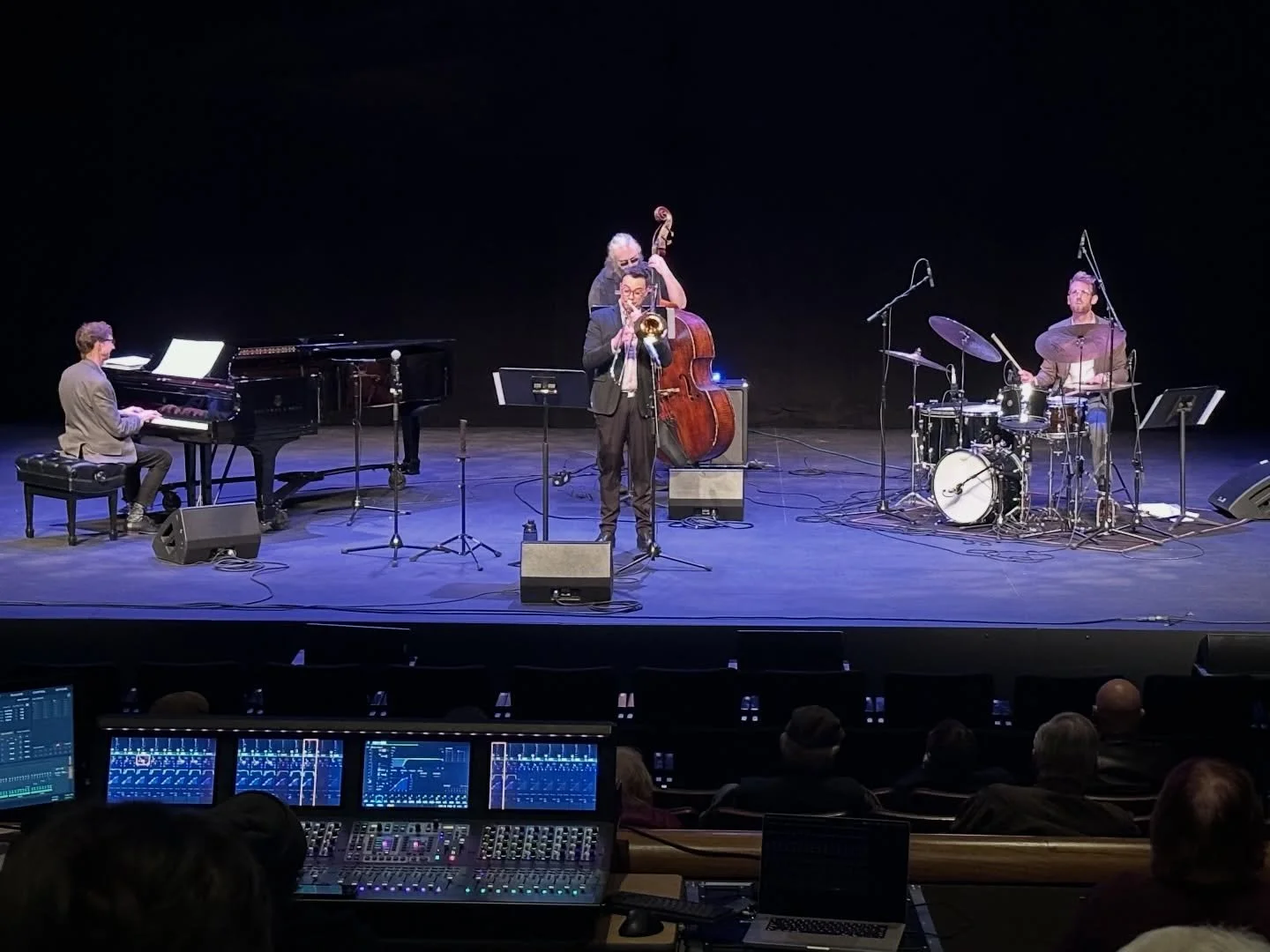Today&rsquo;s quartet performance at JCCC was a blast; thanks to everyone who came out!

I am filled with gratitude.
.
.
.
.
.
.
.
.
#bonetruthmusic #jazztrombone #jazzband #instakc #jccc
