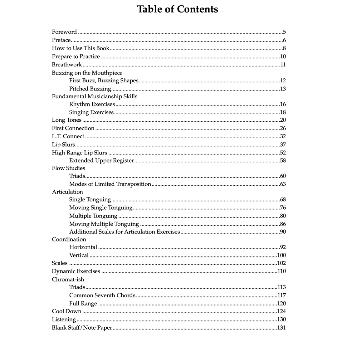 om The Middle, Daily Exercises for Trombone (Brian Scarborough) - Table of Contents.png