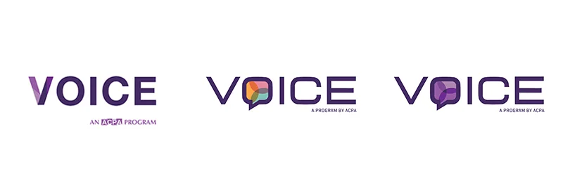 VOICE Branding Identity and Logos for The Arts & College Prep Academy