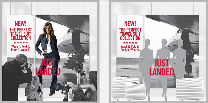 The Limited Travel Suit Store Windows