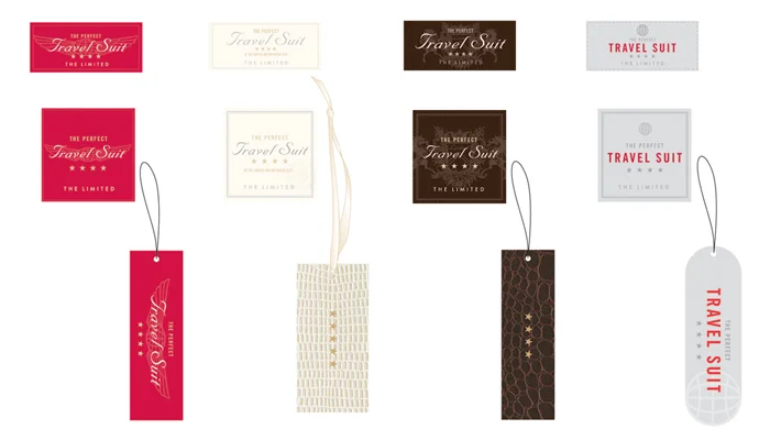 The Limited Travel Suit Hangtag Concepts