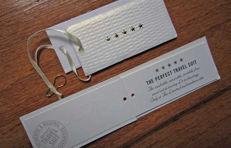 The Limited Travel Suit Hangtag Branding & Identity