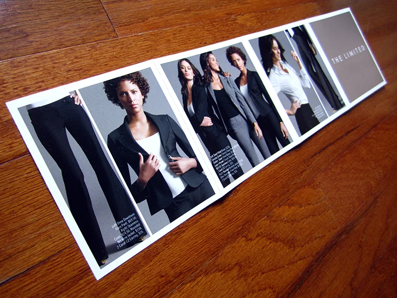 The Limited Look Book handout - 4 panel view