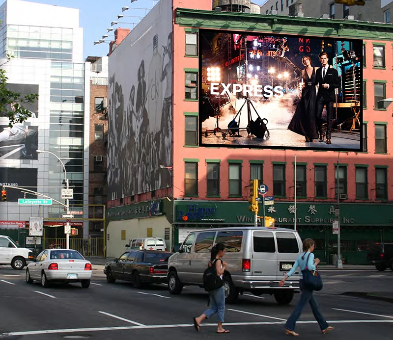 EXPRESS SOHO Mock-up Holiday Billboard