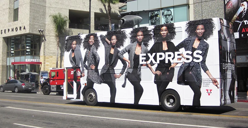 EXPRESS November Bus Wrap Graphics